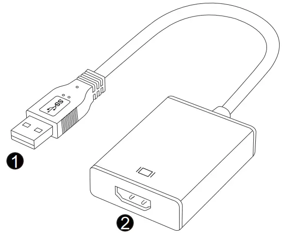 HAMKOT USB 3.0 to HDMI Connector