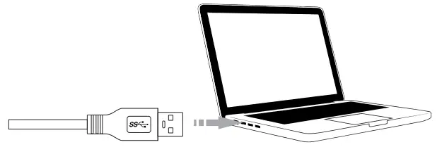 HAMKOT USB 3.0 to HDMI USB end to your