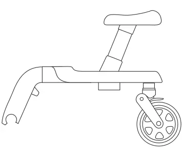 Joolz Aer footboard carrying your toddler folds-fig1
