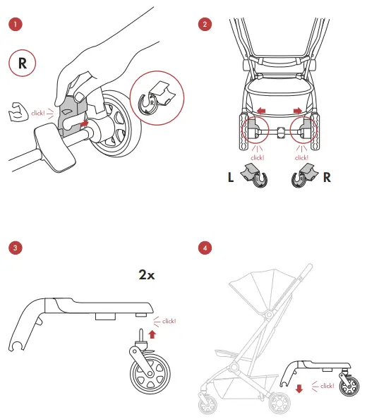 Joolz Aer footboard carrying your toddler folds-fig2