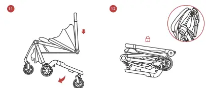 Joolz Aer footboard carrying your toddler folds-fig4