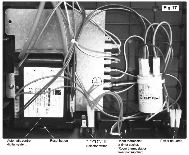 SEALEY IR55 DIESEL HEATER 45 5kW 230V INFRARED PARAFFIN - CIRCUIT DIAGRAM 2