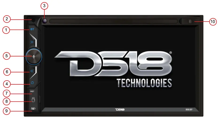 DS18 DDX6.9CP 6.9-Inch Double Din Multimedia Receiver - fig2