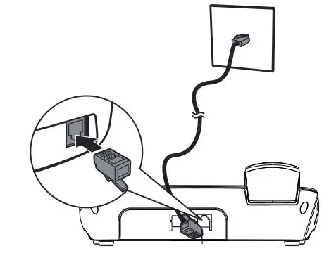 PHILIPS M20 Corded Phone User Manual - Connect the base station