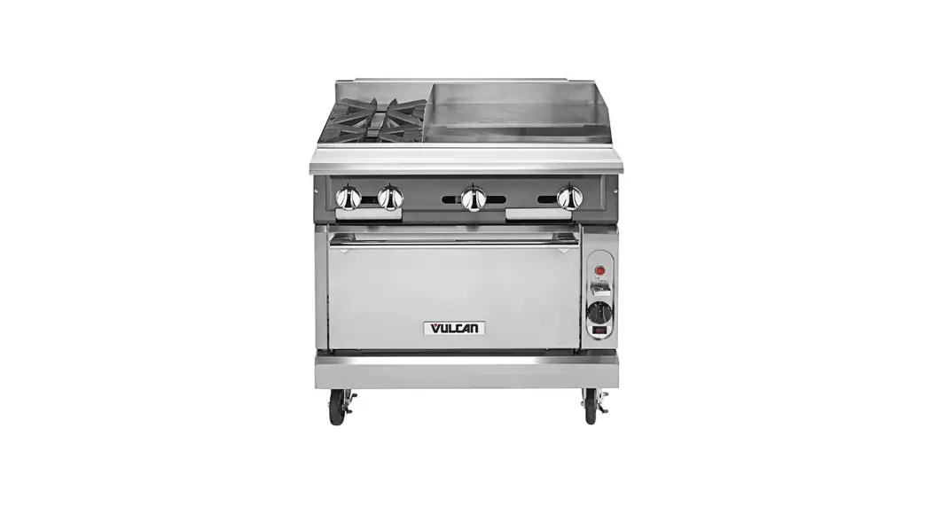 Vulcan V2bg24s Natural Gas 36 Inch 2 Burner Heavy-duty Manual Range User Manual