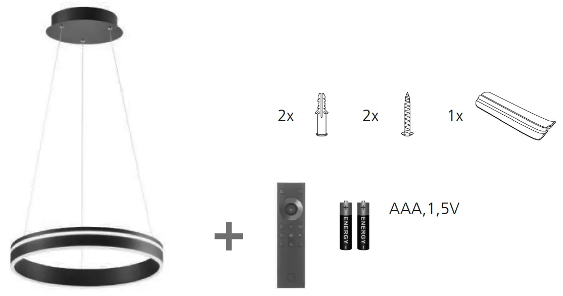 Paul Neuhaus 8412 13 Q Vito LED Pendant Light - fig