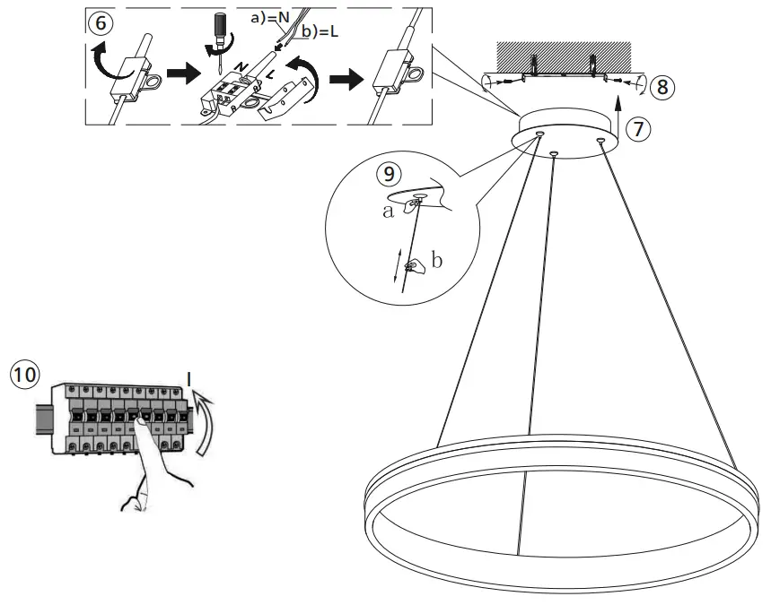 Paul Neuhaus 8412 13 Q Vito LED Pendant Light - fitting 1
