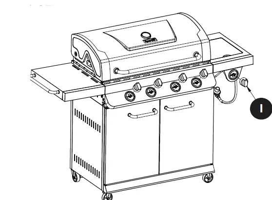 Dyna-Glo 4 Burner Premier Gas Grill with Side Burner 27