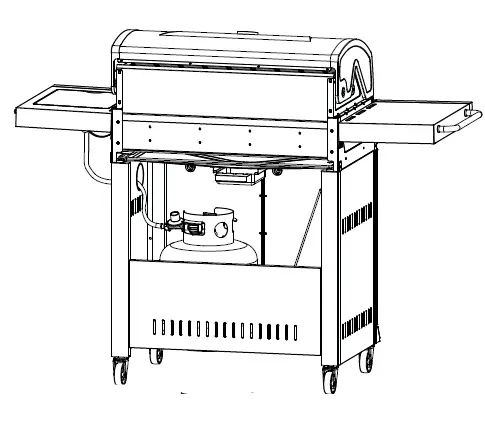 Dyna-Glo 4 Burner Premier Gas Grill with Side Burner 29