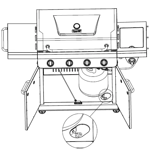 Dyna-Glo 4 Burner Premier Gas Grill with Side Burner 31