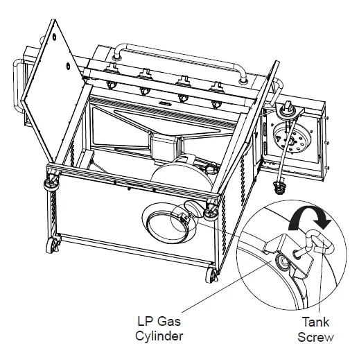 Dyna-Glo 4 Burner Premier Gas Grill with Side Burner 31