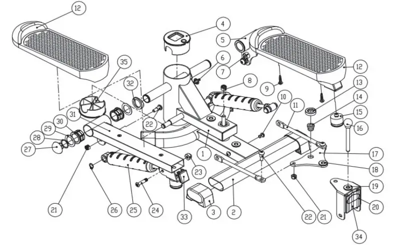 cardiostrong CST-ASS002 2-In-1 Stepper - Figure 5