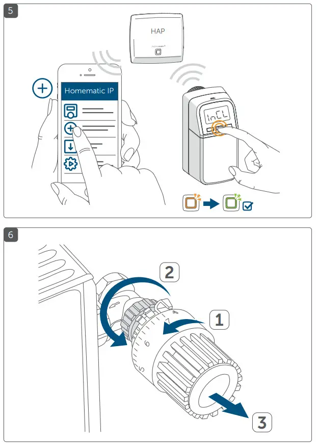 homematic IP 1406552 Radiator Thermostat Compact Plus - Figure 3