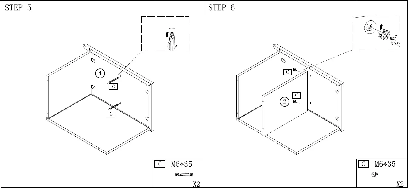 BYBLIGHT BB-JW0176DT Fenley 1 Door White Nightstand fig 7
