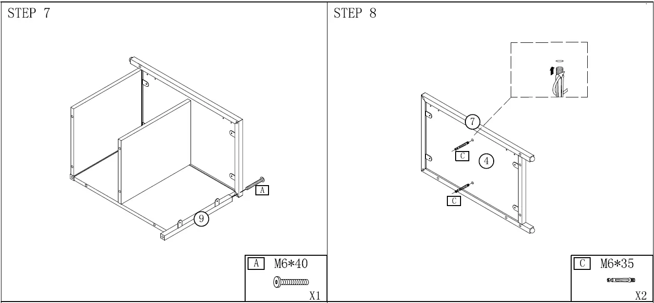 BYBLIGHT BB-JW0176DT Fenley 1 Door White Nightstand fig 8