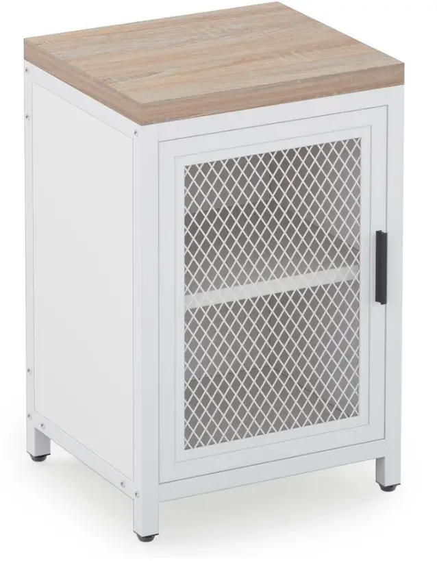 BYBLIGHT BB-JW0176DT Fenley 1 Door White Nightstand product