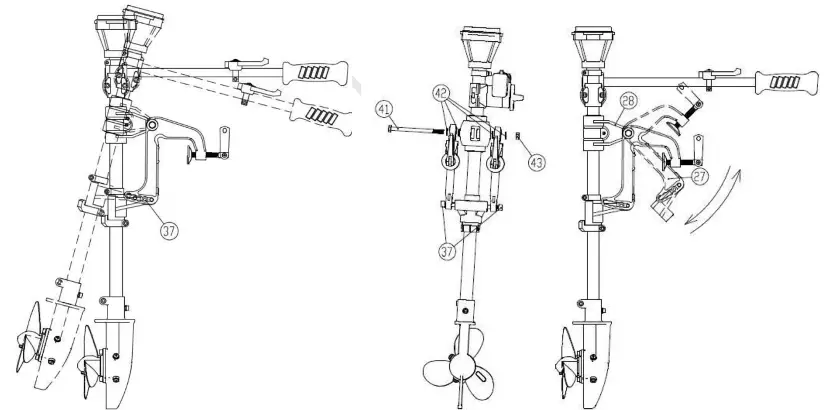 KUMATSUGEN GM2500 Four Stroke Gasoline Outboard - fig2