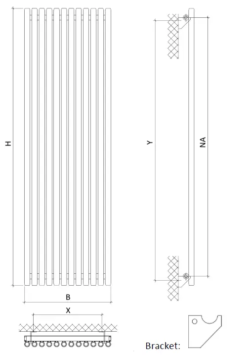 XIMAX-2048BTU-Oceanus-Electric-Designer-Radiator-FIG-6