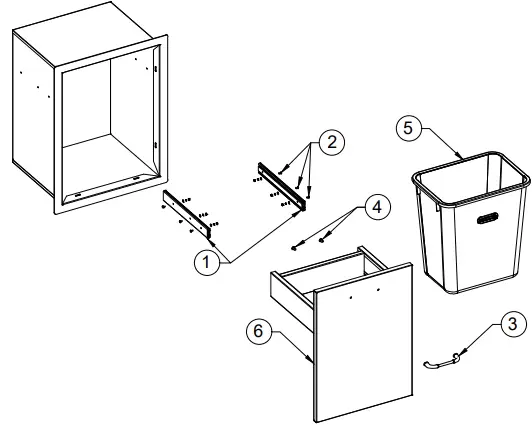 BULL-56925-Pull-Out-Trash-Drawer-Installation-Guide-FIG-1