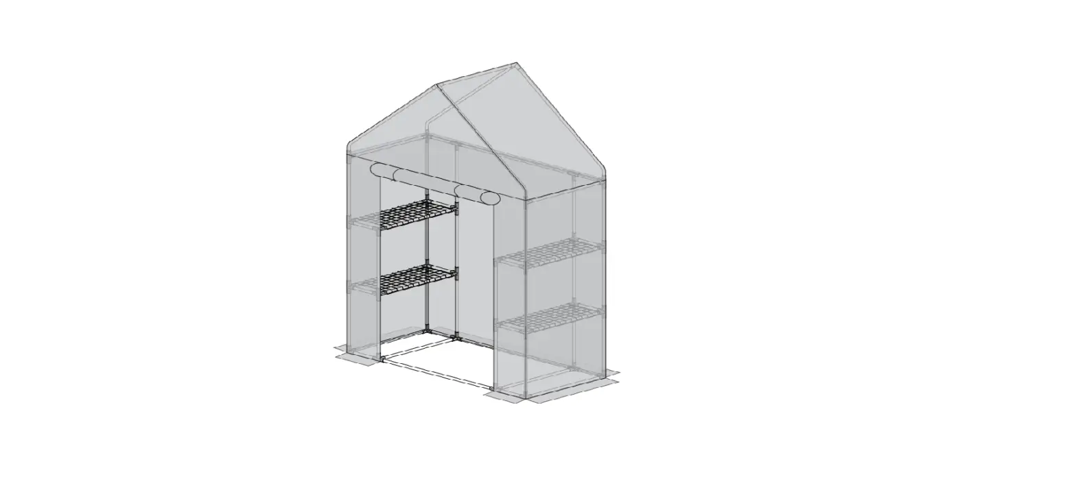 Eagle Peak Ghs11 61'' X 28' X 79'' Greenhouse Instruction Manual
