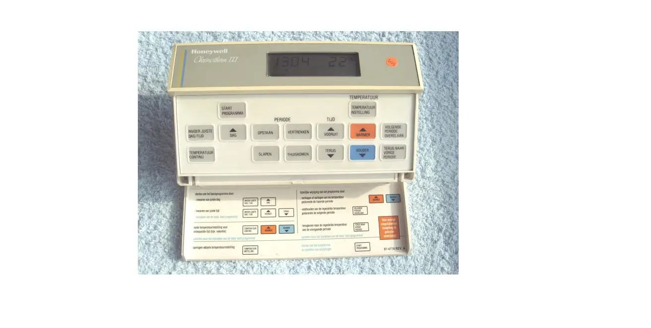 Honeywell Chronotherm Iii Climate System User Manual