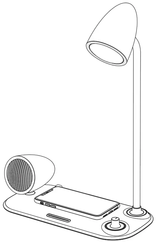 TELLUR TLL151361 Wireless Charger Speaker Lamp