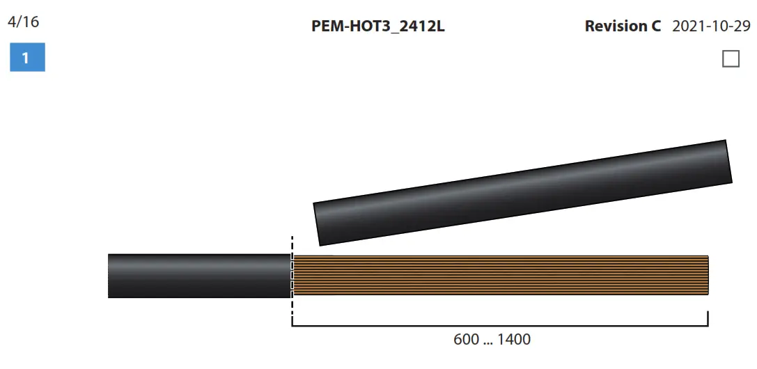 ENSTO HOT3 2412L Heat Shrink Outdoor Term- fig21