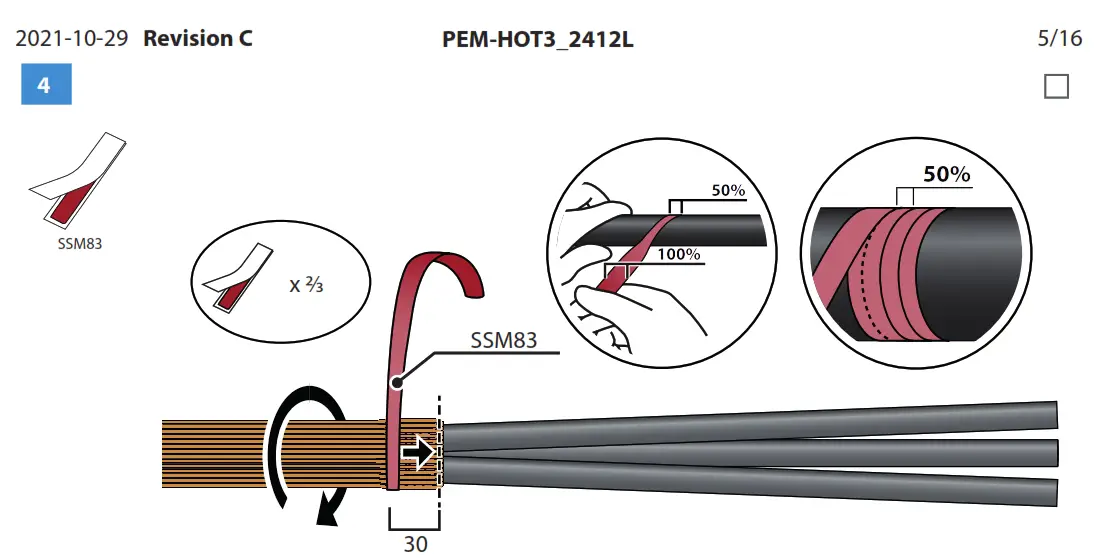 ENSTO HOT3 2412L Heat Shrink Outdoor Term- fig27