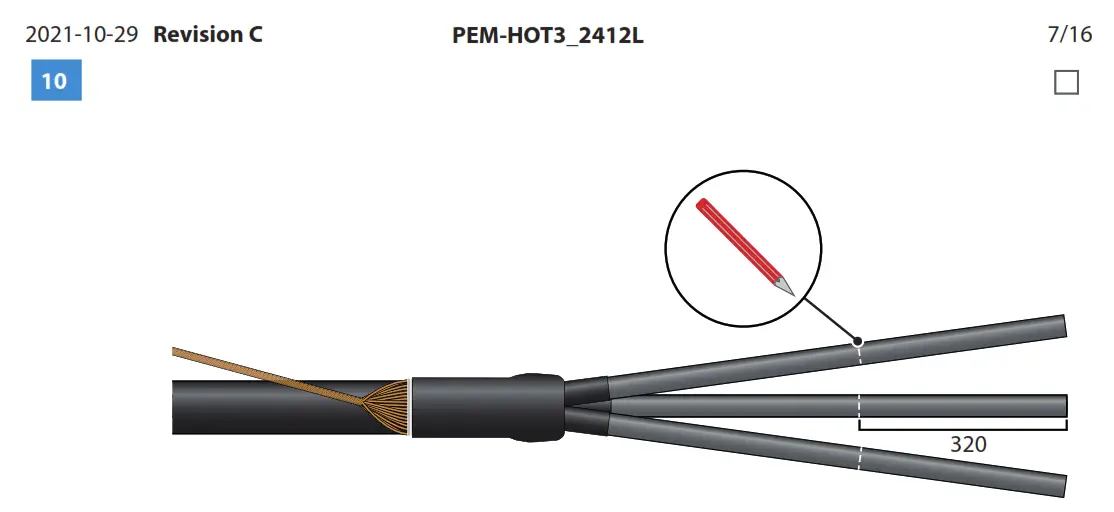 ENSTO HOT3 2412L Heat Shrink Outdoor Term- fig34