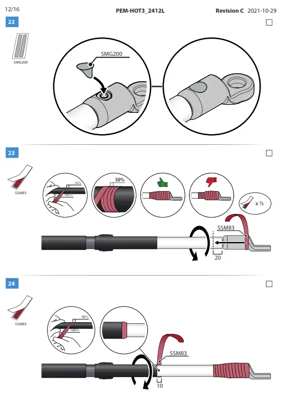 ENSTO HOT3 2412L Heat Shrink Outdoor Term- fig49