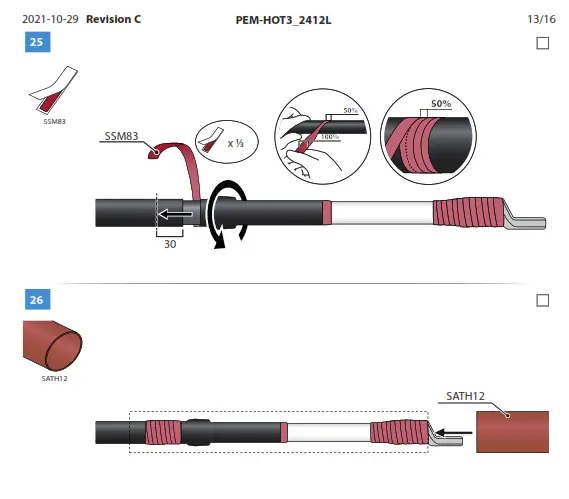 ENSTO HOT3 2412L Heat Shrink Outdoor Term- fig50