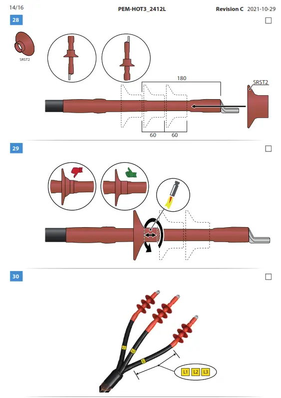 ENSTO HOT3 2412L Heat Shrink Outdoor Term- fig55