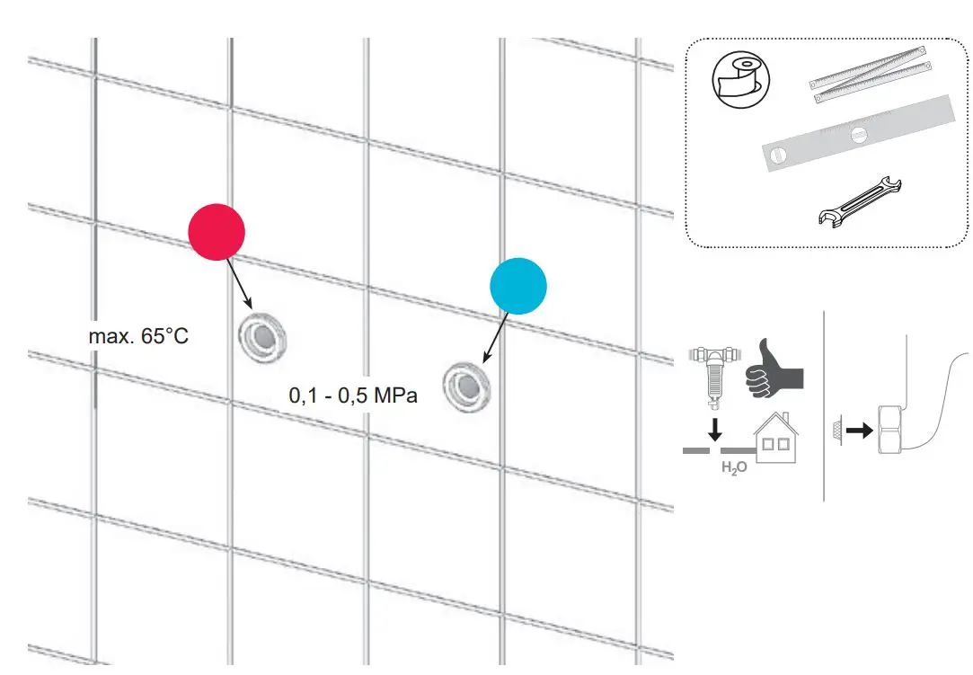 RAVAK 10 Free TD F 022.20 Wall Mounted Bath Water Tap User Guide - How to use