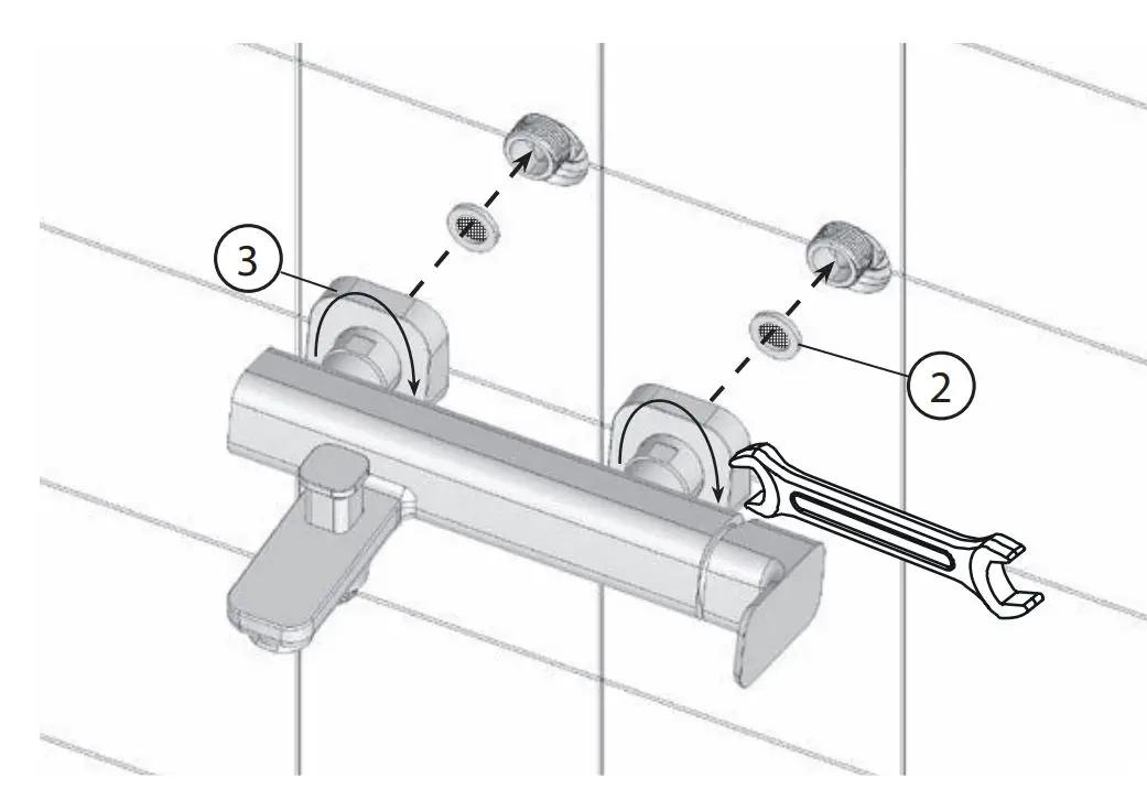 RAVAK 10 Free TD F 022.20 Wall Mounted Bath Water Tap User Guide - How to use