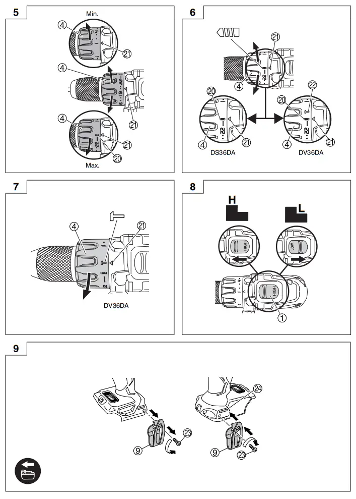 HiKOKI DS36DA Multi Volt Cordless Driver Drill -fig2