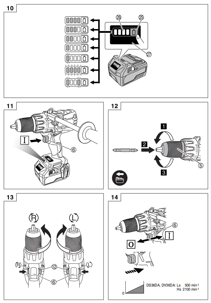 HiKOKI DS36DA Multi Volt Cordless Driver Drill -fig3