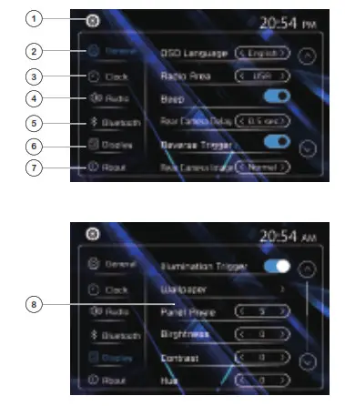 JENSEN CDR171 DVD Multimedia Receiver - System Settings