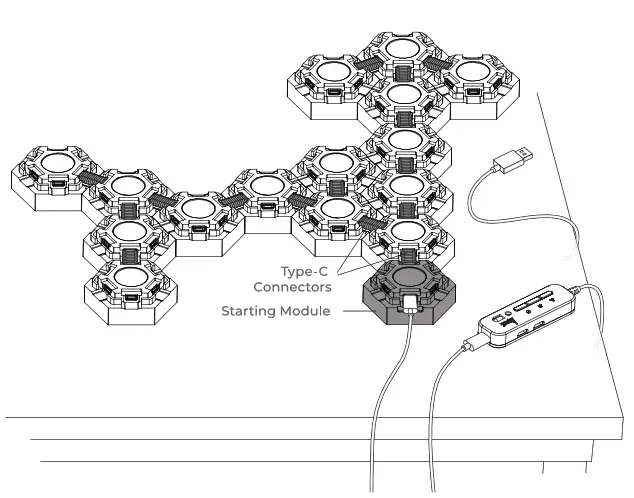 LinkedSparx Syro-Bricks Hexagonal Modules - fig11