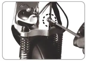 E-scooter W-tec Dealan - position adjustmen