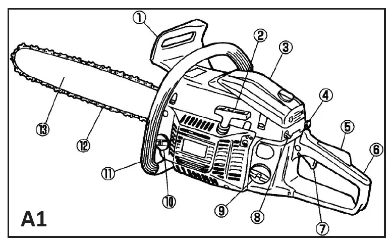 NAKAYAMA PC4600 Air Cooled Gasoline Chainsaw 1