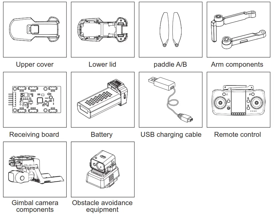 Andoer 3 Axis GPS Aerial Drone - Accessories