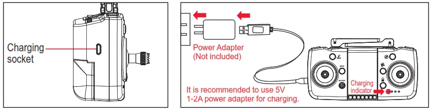 Andoer 3 Axis GPS Aerial Drone - charging controller