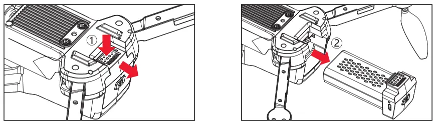 Andoer 3 Axis GPS Aerial Drone - lithium battery