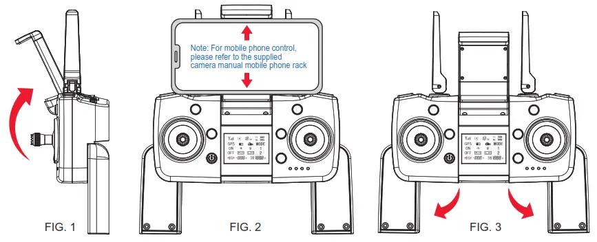 Andoer 3 Axis GPS Aerial Drone - phone rack