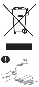 TURBRO Arcade HR1500 1500W Electric Mica Space Heater User Manual - Disposal icon