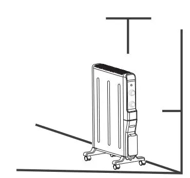 TURBRO Arcade HR1500 1500W Electric Mica Space Heater User Manual - Positioning the heartier