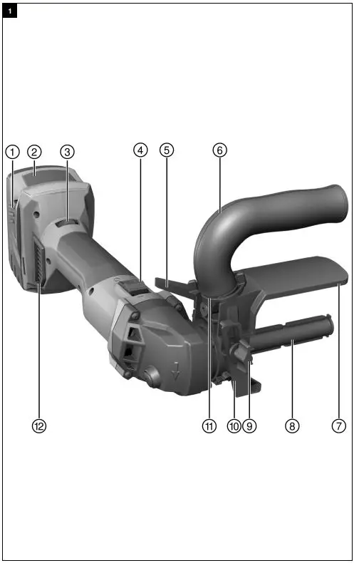 HILTI GPB 6X-A22 Cordless Burnshier Instruction Manual - Fig 1