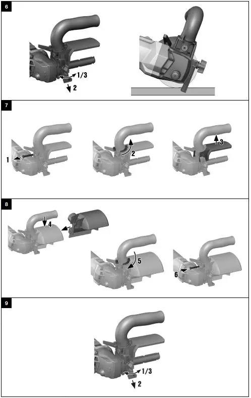 HILTI GPB 6X-A22 Cordless Burnshier Instruction Manual - Fig 6,9