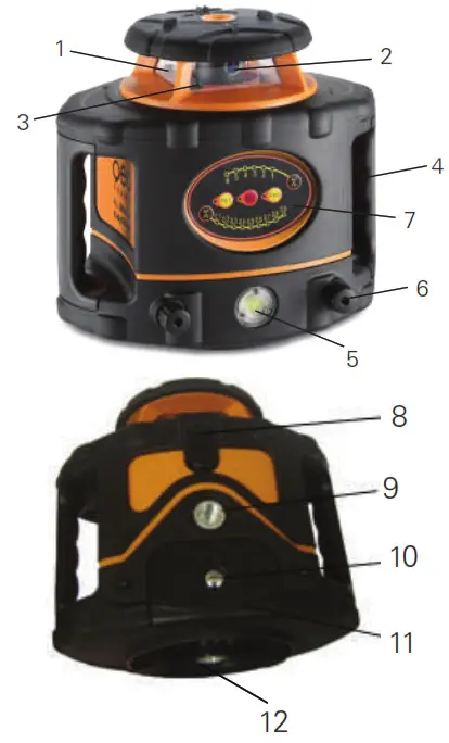Geo FL 300HV-G EasyGRADE Rotating Laser with Receiver - 4