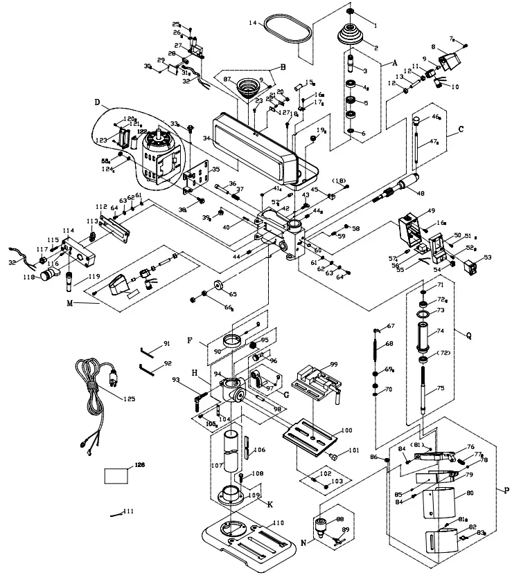 scheppach DP16SL Bench Drill with Cross Line Laser - Fig 11